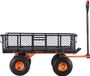 VEVOR Tuinwagen, 181 kg draagvermogen, kantelbaar, zwart