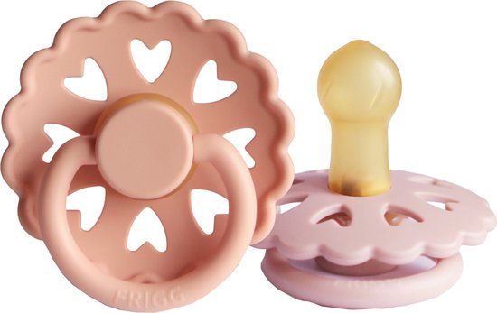 FRIGG Fairytale Pacifier Princess/Thumbelina 0-6 Months - 2 Pack - Pink