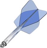 Mission Force 90 Gradient Transparent Blue NO6 - Dart Flights