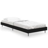 VidaXL Cadre de lit Noir 75x190 cm