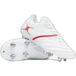 Gilbert chaussures de rugby Sidestep X20 Lo 6S - taille 2.5 blanc rouge.