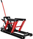 Motorfietslift - Hydraulische schaarheffer - Draagvermogen 680 kg - Hefbereik 11,5–36,5 cm - Verstelbaar - Draagbaar - Veiligheidsbouten - Rouge