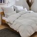 Blumtal Literie - Housse de couette - 135 x 200 cm - Taie d'oreiller - 80 x 80 cm - Coton - Gris clair