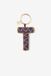 Sissy-Boy - Donkerrode bag charm letter T