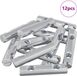vidaXL Moer 12 stuks Verzinkt 60 x 12 mm IJzer