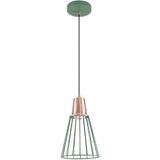 Hanglamp GTV Hanglamp KALIOPE, plafondlamp, 8044, AC220-240V, 50/60Hz, 1*E27, max. 40W, IP20, diameter 18 cm, enkel groen