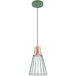 Hanglamp GTV Hanglamp KALIOPE, plafondlamp, 8044, AC220-240V, 50/60Hz, 1*E27, max. 40W, IP20, diameter 18 cm, enkel groen