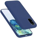 Cadorabo Hoesje geschikt voor Samsung Galaxy S20 FE in LIQUID BLAUW - Beschermhoes gemaakt van flexibel TPU silicone Case Cover