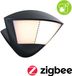 Paulmann Skyla LED-wandarmatuur voor buiten Smart Home Zigbee 3.0 Schemergestuurde bewegingsmelder (IR) insectvriendelijk IP44 226x164 mm Tunable Warm 10W 840lm 230V Antraciet Aluminium