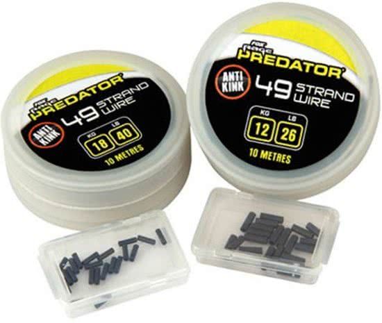 Fox Rage Predator 49 Strand Steel Wire 26lb 10m Incl crimps