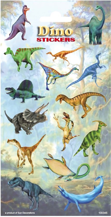- Stickers Dinosaurussen 15 Stuks