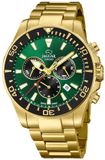Jaguar Montre - Hommes - Vert - Doré - Diamètre 44 mm