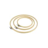 Homéa, Set van 3 houten borduurdrums D, 15/20/25 cm