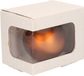 Bellatio Decorations Kerstbal verpakken 2x doosjes met venster 12 x 9 x 10 cm