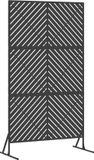 vidaXL Privacyscherm 100 x 50 x 180 cm Staal Zwart