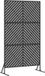 vidaXL Privacyscherm 100 x 50 x 180 cm Staal Zwart