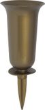 Form Plastic Grafvaas - kunststof - goud - H37 cm