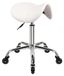 Tabouret pivotant, avec réglage de la hauteur, de couleur blanche