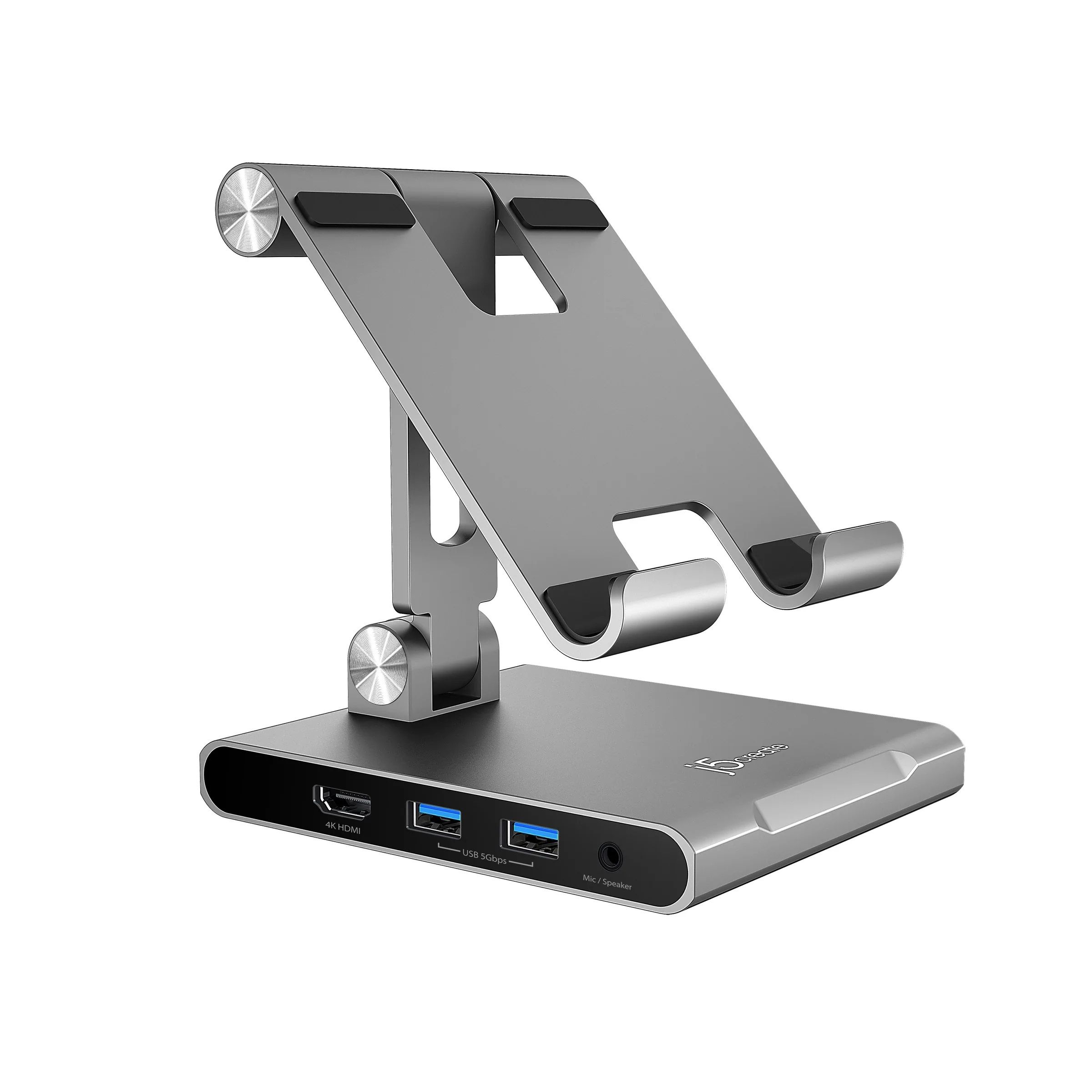 j5create JTS224-N Tablet Stand with Docking Station for iPad Pro - Grey