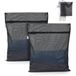 OTraki Set van 2 wasnetten voor wasmachine, 50 x 60 cm, waszakken met ritssluiting, wasnet voor reizen, blouse, sokken, ondergoed, babykleding (zwart)