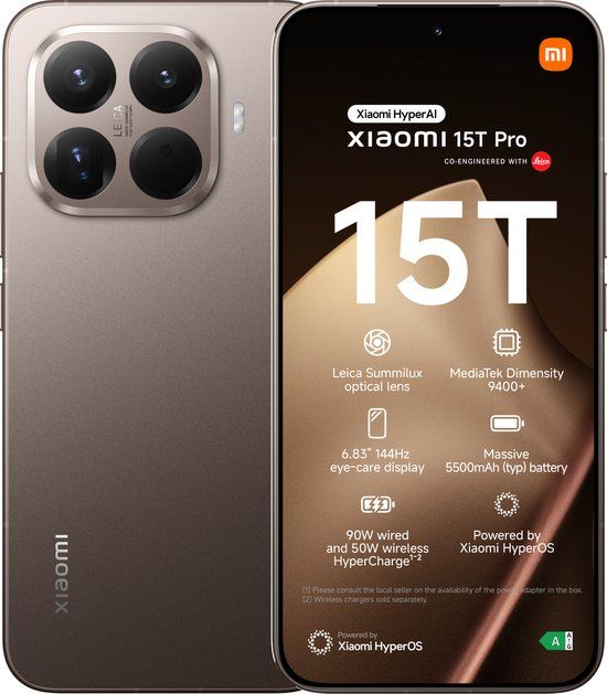 Xiaomi 15T Pro - 12GB/256GB - Goud kopen? | Kieskeurig.nl