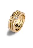 Elli - Ringenset - Vrouwen - 925 Sterling Zilver - Kristal - Wit