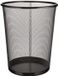 Markenlos Euroxantia Afvalbak van metaal, zwart, 10 liter, 24x27 cm, 2 stuks