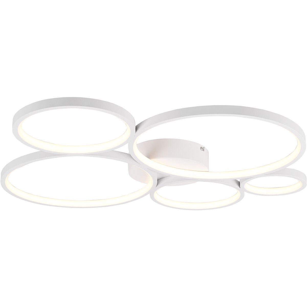 BES LED Trion Rondy Plafondlamp - 49W - Warm Wit 3000K - Dimbaar - Rond - Wit - Aluminium