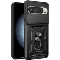 Google Pixel 9 et 9 Pro 5G NOIR housse etui rigide anti choc + film ecran