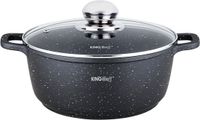 Kinghoff Braadpan met Aromaknop - Zwart - 20 cm - 2.3 liter