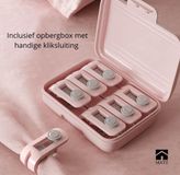 CHPN Dekbedclips - 6 Roze Dekbedklemmen