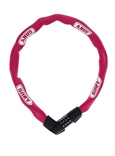 Abus fietsslot Tresor 1385/85, roze, 85 cm, 48568