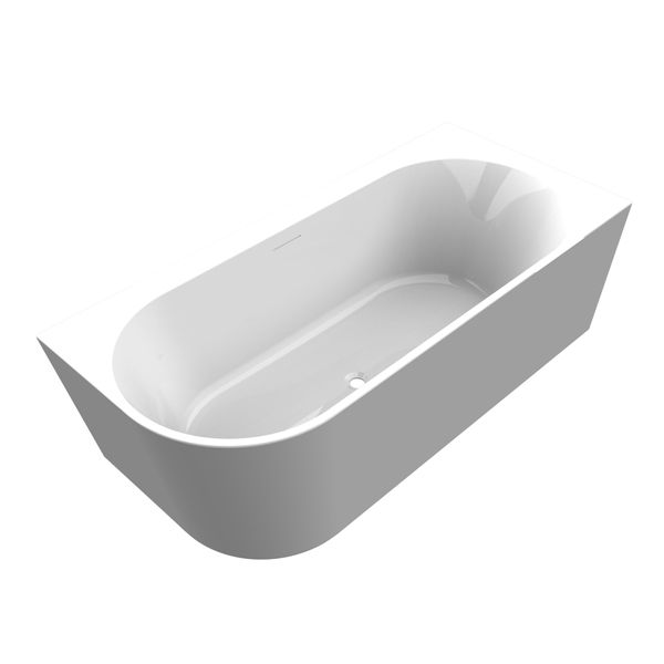 Arcqua Santo back to wall ligbad 178x80cm acryl glans wit rechts BAD102233