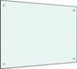 vidaXL Keukenachterwand, wit, 70 x 50 cm, gehard glas