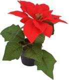 AM/63 Étoile de Noël, fleur artificielle, rouge, 19 cm