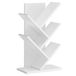 VASAGLE Boomboekenkast, 5 niveaus, hoekrek | Ruimtebesparend, met planken, voor slaapkamer, woonkamer, kantoor, wolkenwit, collectie CUSTOS LBC183T14