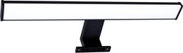 Polux ELBA, éclairage de miroir de salle de bain LED, 8W, lumière neutre, noir, oblong, 40 cm, IP44