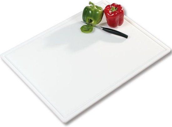 Kesper Keukensnijplank Rechthoekig Kunststof Wit 605x455x12 mm