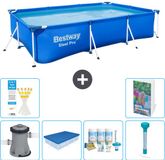 Bestway Rechthoekig Steel Pro Zwembad - 300 x 201 x 66 cm - Blauw