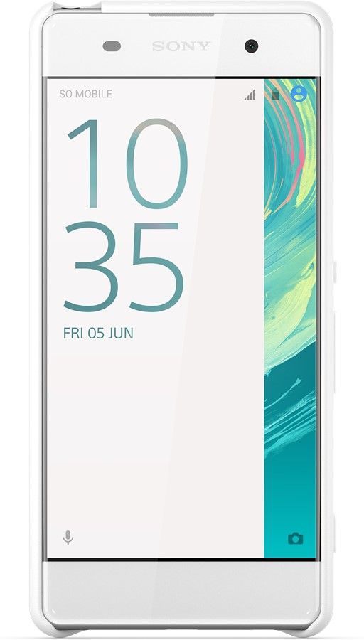 Sony SBC26 - Mobiele telefoon behuizing - wit - microvezel - Xperia XA