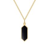 Glanzstücke München Ketting 45 cm Zilver Geel Goud Zwart