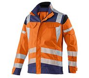 KÜBLER KUBLER PSA REFLECTIQ 12078340 Hi Vis Reflecterend Stof Werkjas HEREN Veiligheidsjas Oranje Donkerblauw - Vuilafstotend