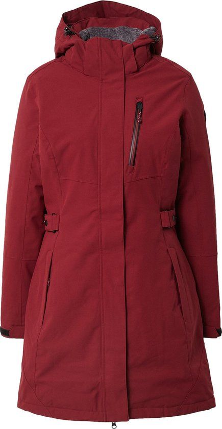 killtec Kow 165 Wmn Prk Functionele parka voor dames, parka met afritsbare capuchon