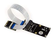 KALEA-INFORMATIQUE Riser Mini PCIe naar M2 E A Key Verlengkabel voor het monteren van een WiFi Bluetooth miniPCIe-kaart op een M2 E A Key-poort. Tafelkleden 10, 20 en 30 cm inbegrepen.
