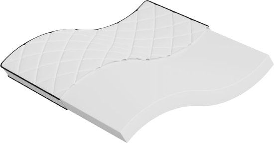 vidaXL Schuimmatras middelzacht 180x200 cm