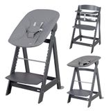roba 75063ANV233 Chaise haute multifonctionnelle avec assise capitonnée, anthracite