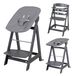 roba 75063ANV233 Chaise haute multifonctionnelle avec assise capitonnée, anthracite