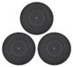 Plaque tournante avec roulements à billes en acier, 3 pièces, 40,6 cm, rotatif à 360°, noir