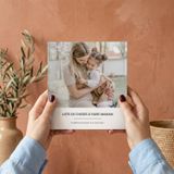 Carnet personnalisé - Carreaux - 17 x 19 cm - Couverture souple