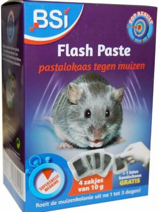 Bsi Flash paste 40gr - tegen muizen